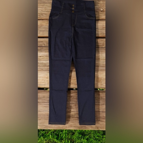 Blue Jean Leggings - Picture 1 of 7